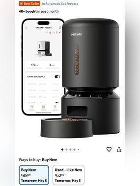 PETLIBRO Automatic Cat Feeder, 5G WiFi Automatic Dog Food Dispenser